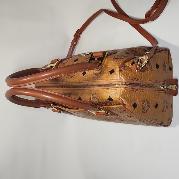 Sac MCM Traveller Visetos Vintage Couleur Cognac – Années 70/80, Cuir